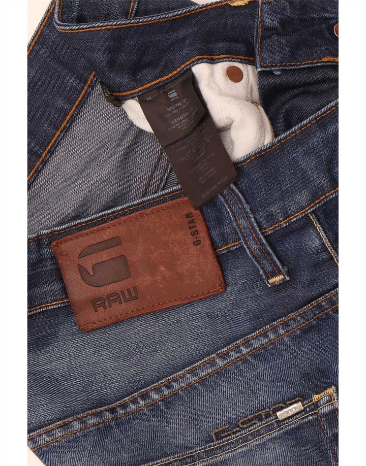 G-Star Mens Straight Jeans W31 L32 Blue Cotton