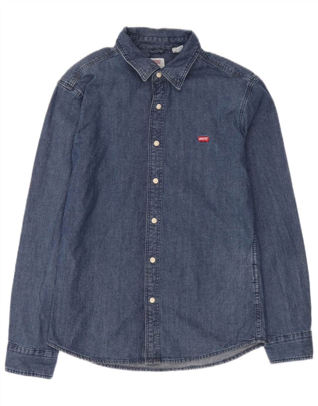 Levi's Mens Slim Fit Denim Shirt Medium Blue Cotton