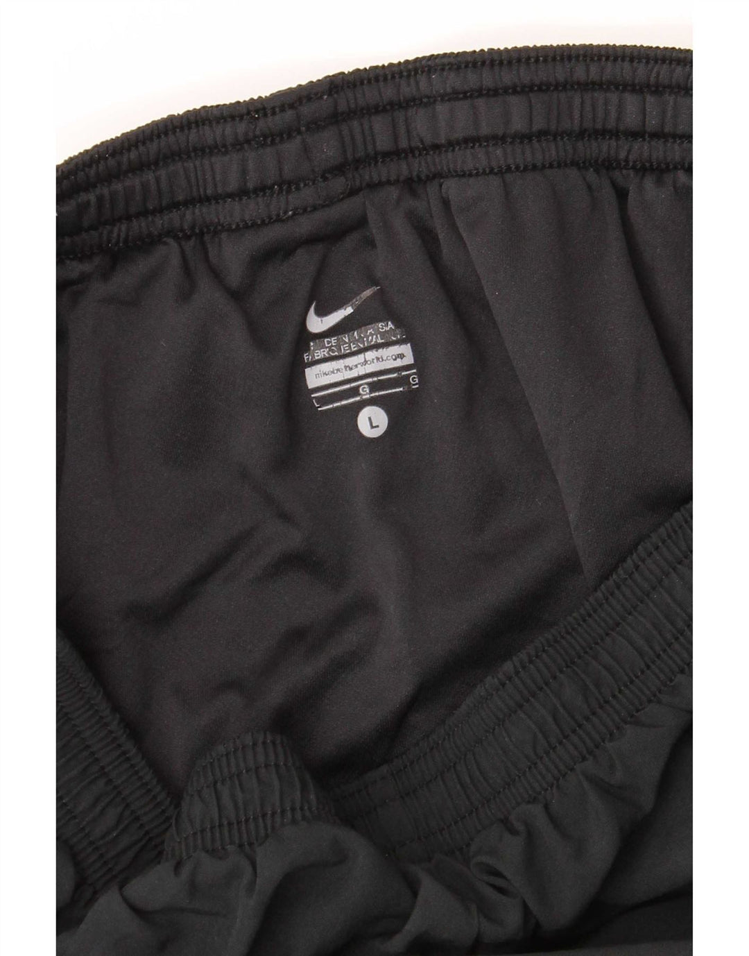 Nike Womens Dri Fit Sport Shorts UK 16 Large Black Polyester