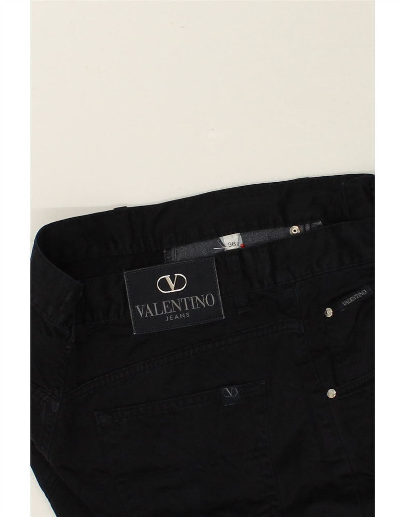 VALENTINO Mens Straight Casual Trousers W36 L30 Navy Blue Cotton | Vintage Valentino | Thrift | Second-Hand Valentino | Used Clothing | Messina Hembry 