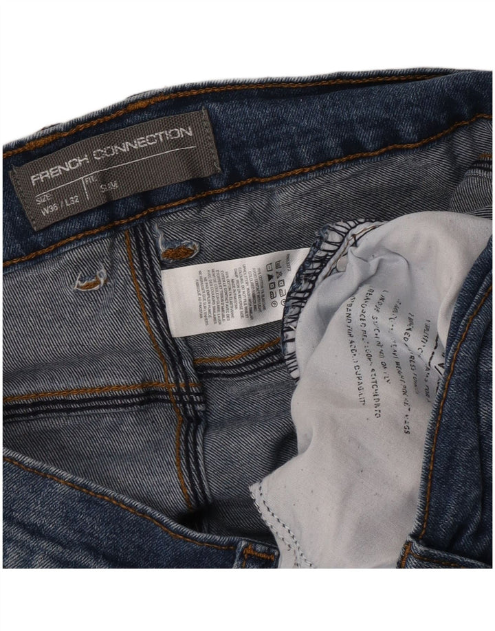 French Connection Mens Slim Jeans W36 L32 Blue Cotton