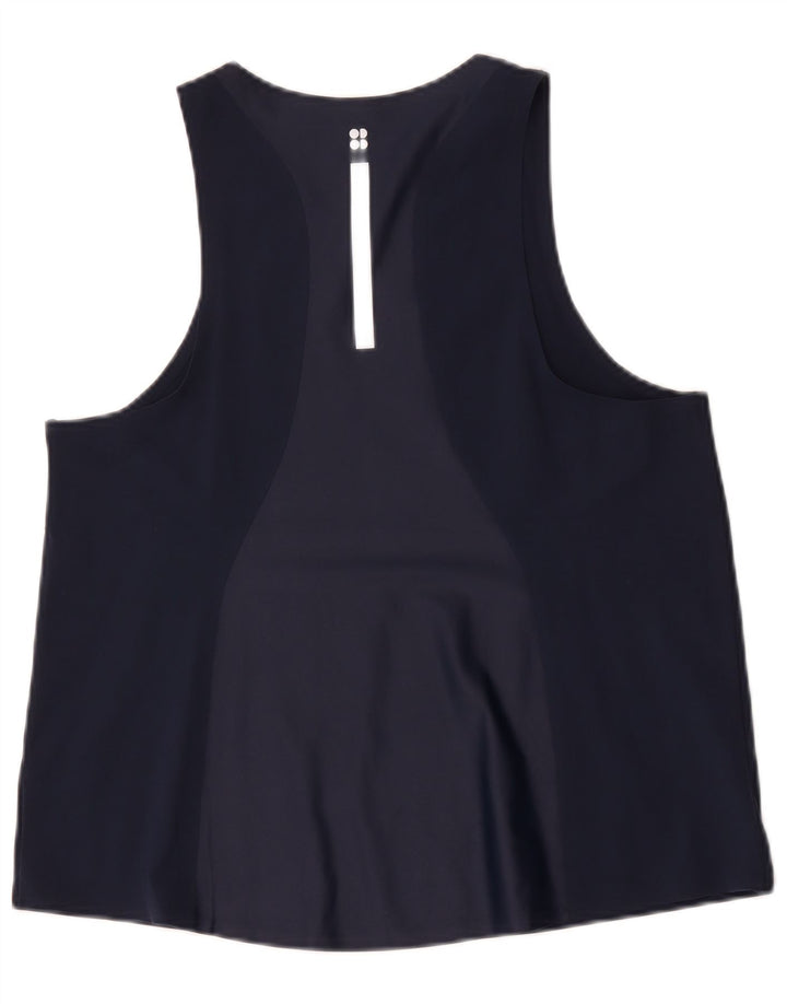 Sweaty Betty Womens Vest Top UK 14 Large Navy Blue Polyamide