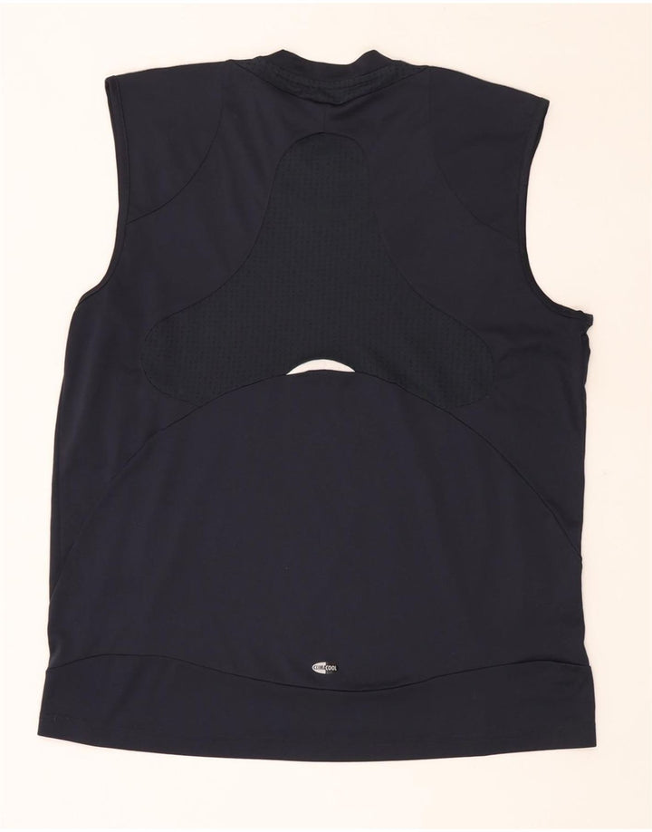 ADIDAS Mens Climacool Vest Top XL Navy Blue Polyester