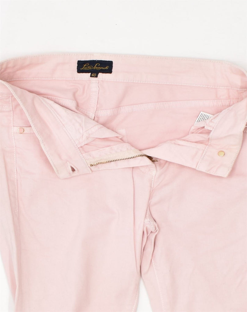 LUISA SPAGNOLI Womens Bootcut Jeans IT 40 Medium W28 L25 Pink Cotton | Vintage Luisa Spagnoli | Thrift | Second-Hand Luisa Spagnoli | Used Clothing | Messina Hembry 