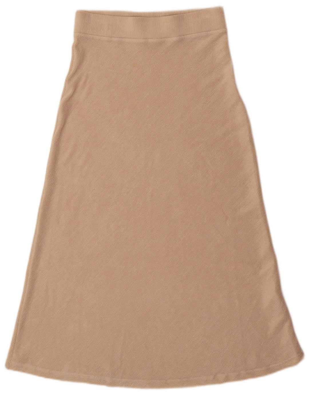 Zara Womens High Waist A-Line Skirt Medium W28  Beige Polyester