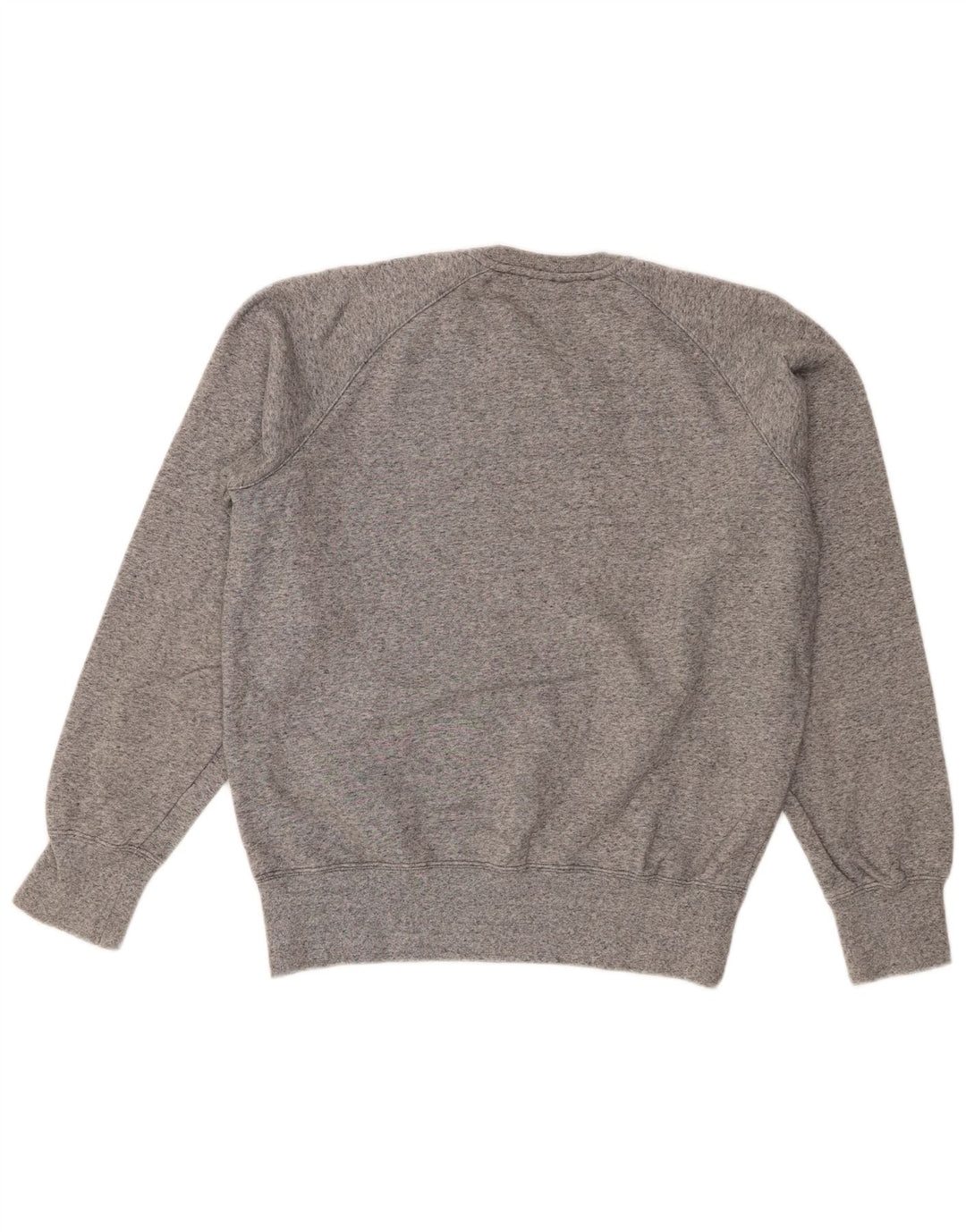 Champion Womens Sweatshirt Jumper UK 14 Medium Grey Flecked Cotton