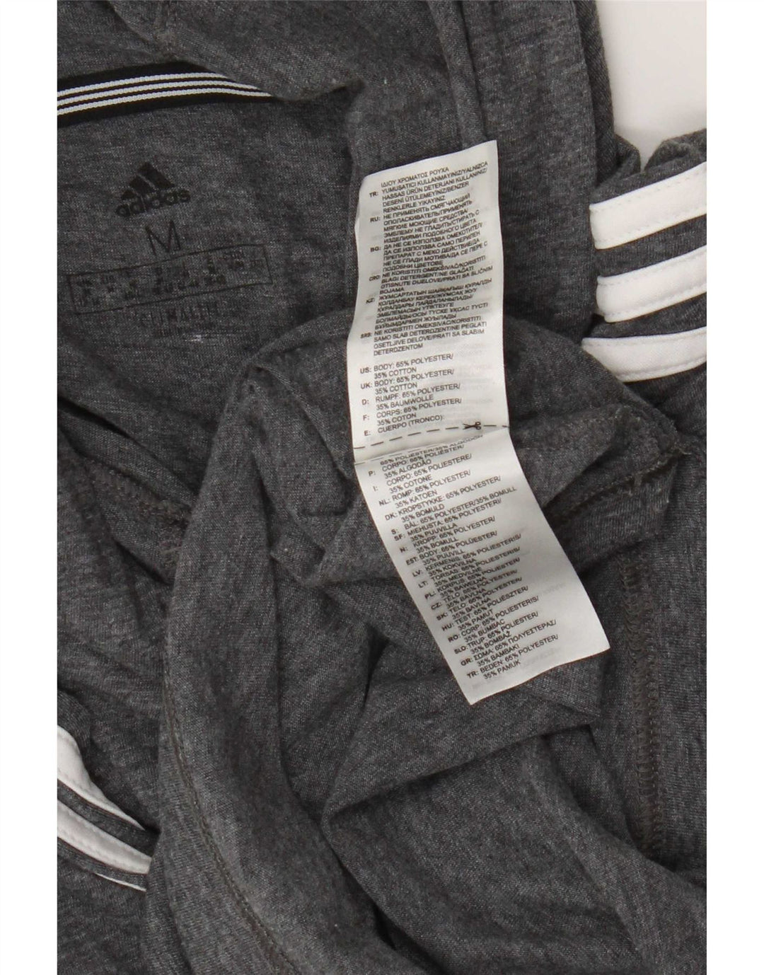 Adidas Womens Climalite Hooded Top Long Sleeve UK 12/14 Medium Grey