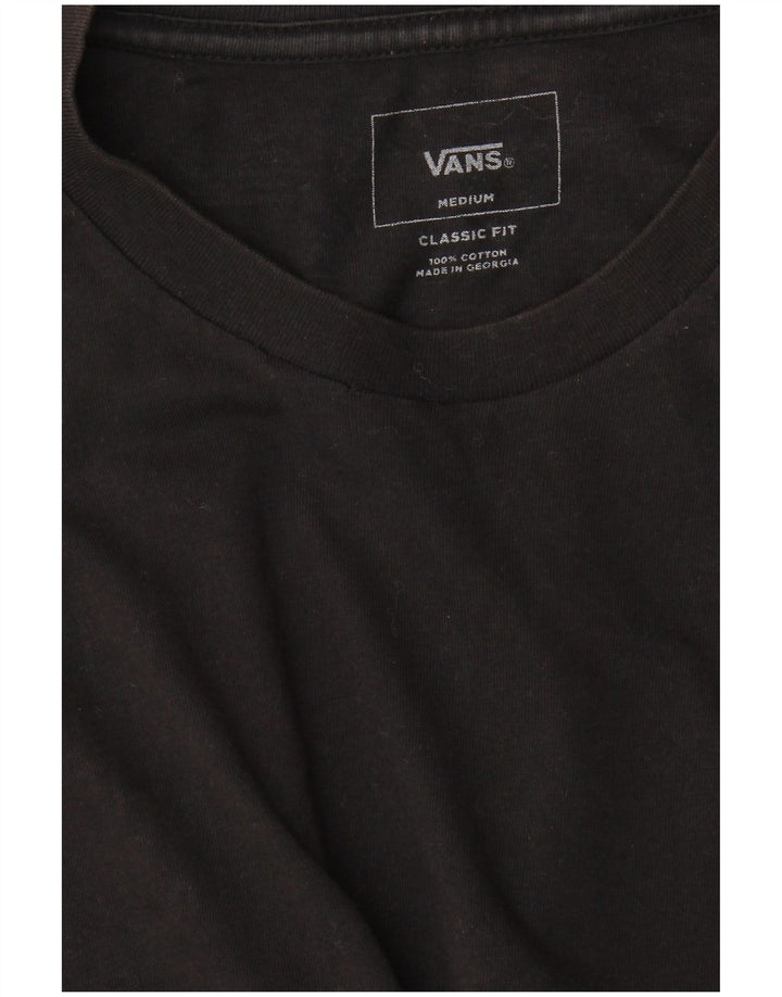 Vans Mens Classic Fit T-Shirt Top Medium Black Colourblock Cotton