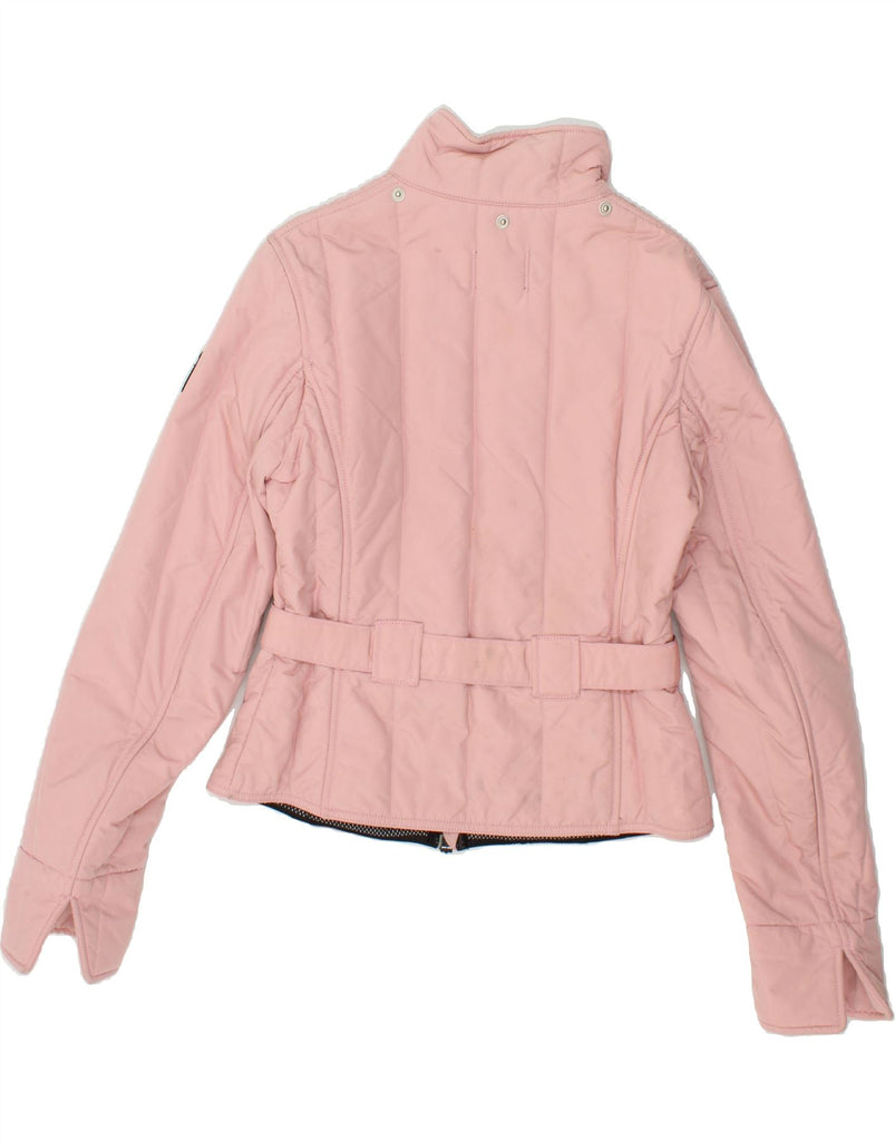 REFRIGIWEAR Womens Crop Padded Jacket UK 16 Large Pink Nylon | Vintage Refrigiwear | Thrift | Second-Hand Refrigiwear | Used Clothing | Messina Hembry 