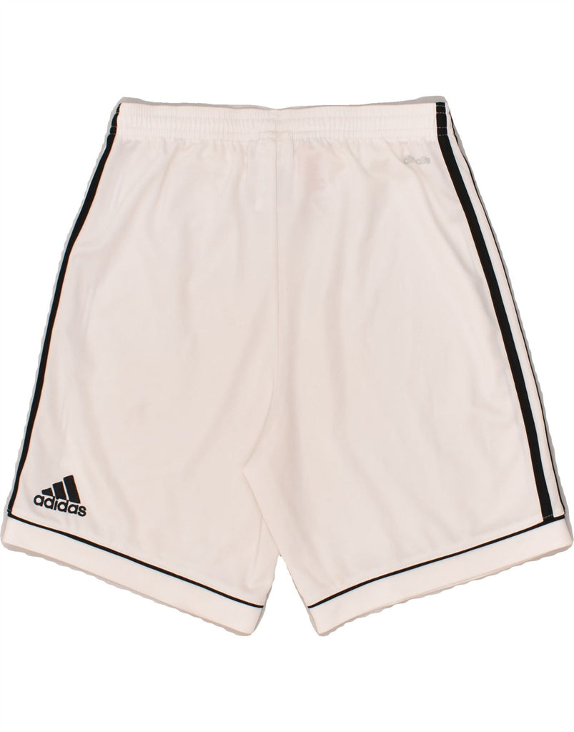 ADIDAS Boys Climalite Sport Shorts 13-14 Years White Polyester | Vintage Adidas | Thrift | Second-Hand Adidas | Used Clothing | Messina Hembry 