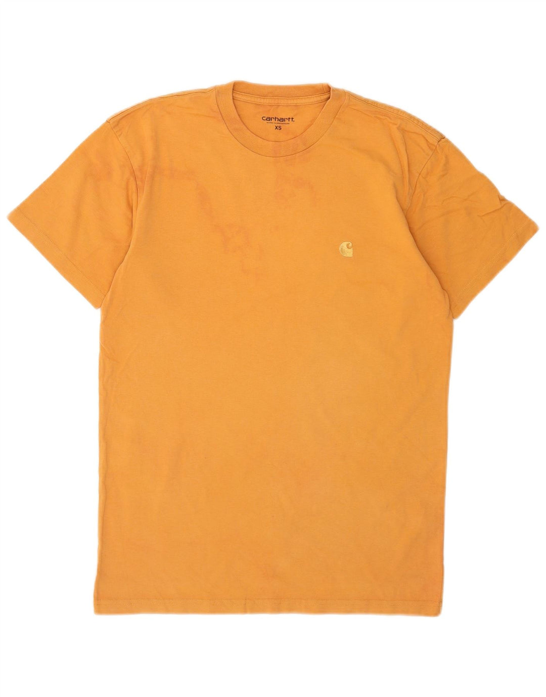Carhartt Mens T-Shirt Top XS Orange Cotton