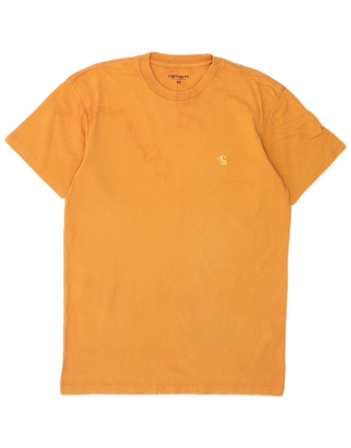 Carhartt Mens T-Shirt Top XS Orange Cotton