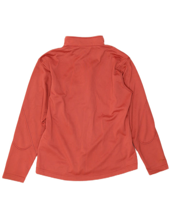 Asics Girls Tracksuit Top Jacket 13-14 Years Pink Polyester