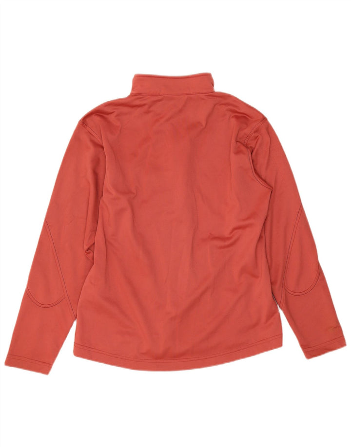 Asics Girls Tracksuit Top Jacket 13-14 Years Pink Polyester