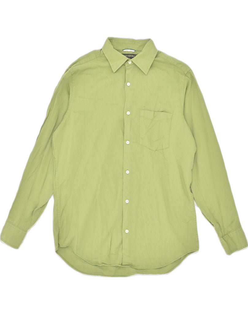 BANANA REPUBLIC Mens Shirt Medium Green Cotton | Vintage Banana Republic | Thrift | Second-Hand Banana Republic | Used Clothing | Messina Hembry 