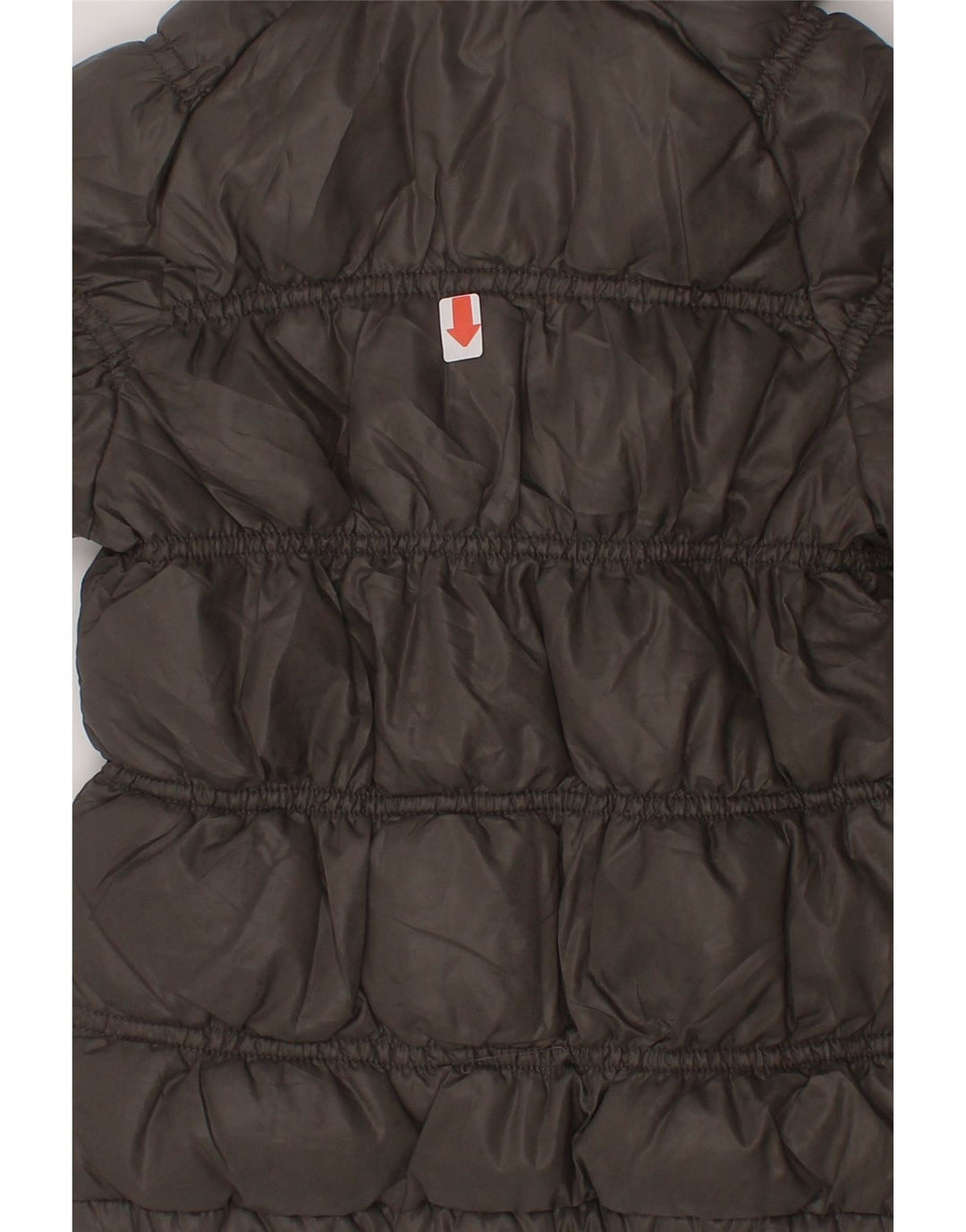 CHAMPION Baby Girls Graphic Hooded Padded Coat 9-12 Months Grey Vintage Champion and Second-Hand Champion from Messina Hembry 