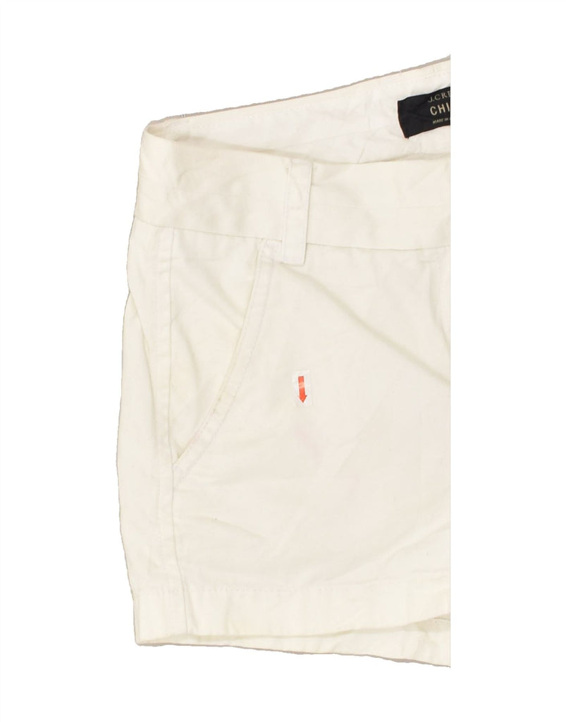 J. CREW Womens Chino Shorts US 0 XS W28  Off White Cotton | Vintage J. Crew | Thrift | Second-Hand J. Crew | Used Clothing | Messina Hembry 