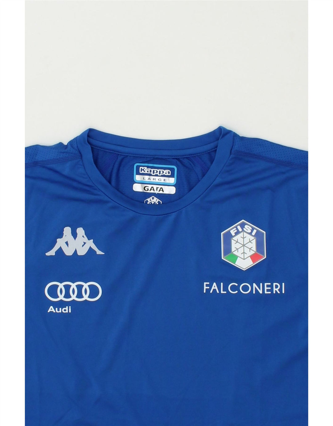 KAPPA Boys Gara Graphic T-Shirt Top 13-14 Years Large Blue Vintage Kappa and Second-Hand Kappa from Messina Hembry 