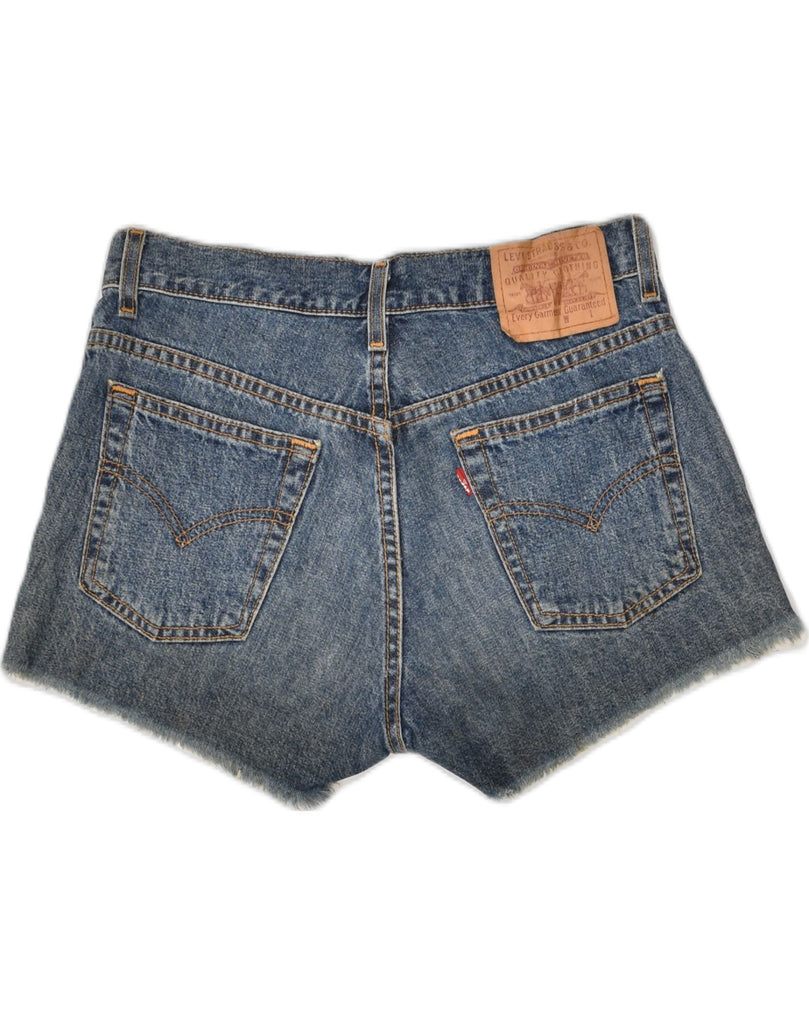 LEVI'S Womens Denim Shorts US 7 Medium W30  Blue | Vintage Levi's | Thrift | Second-Hand Levi's | Used Clothing | Messina Hembry 