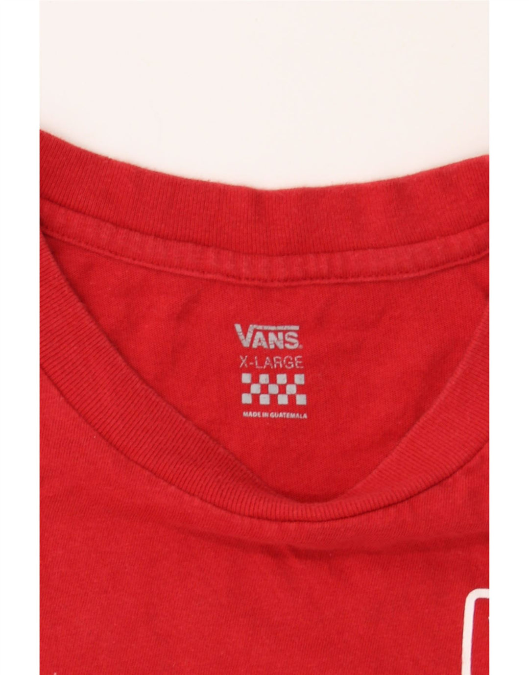 VANS Womens Top Long Sleeve UK 18 XL Red Cotton Vintage Vans and Second-Hand Vans from Messina Hembry 