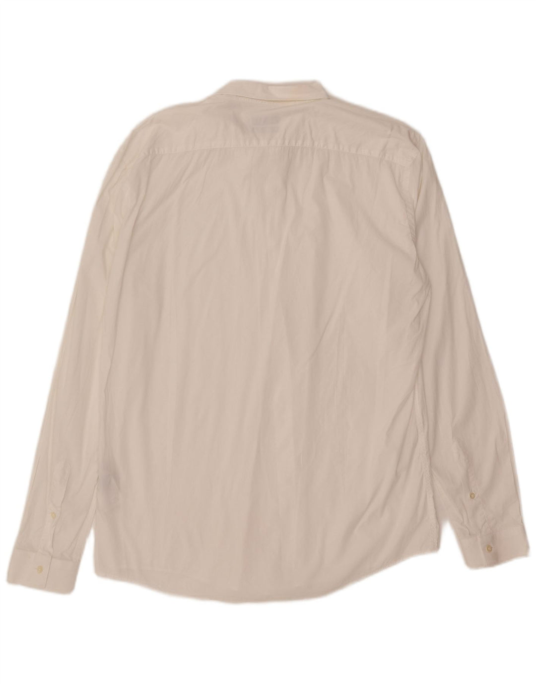 Liu Jo Mens Slim Fit Shirt Size 44 XL White Cotton