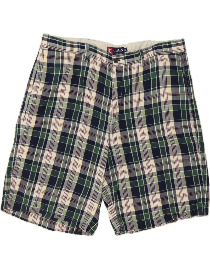 CHAPS Mens Chino Shorts W40 XL  Multicoloured Check Cotton Vintage Chaps and Second-Hand Chaps from Messina Hembry 