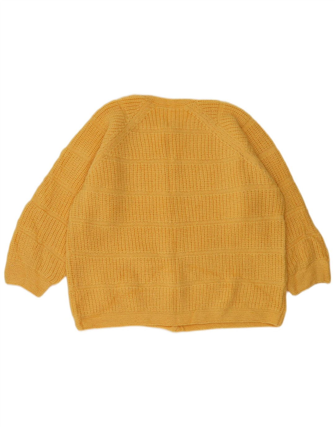 Vintage Womens Cardigan Sweater UK 14 Large Yellow