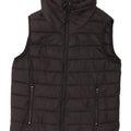 Zara Womens Padded Gilet UK 14 Medium Black Nylon