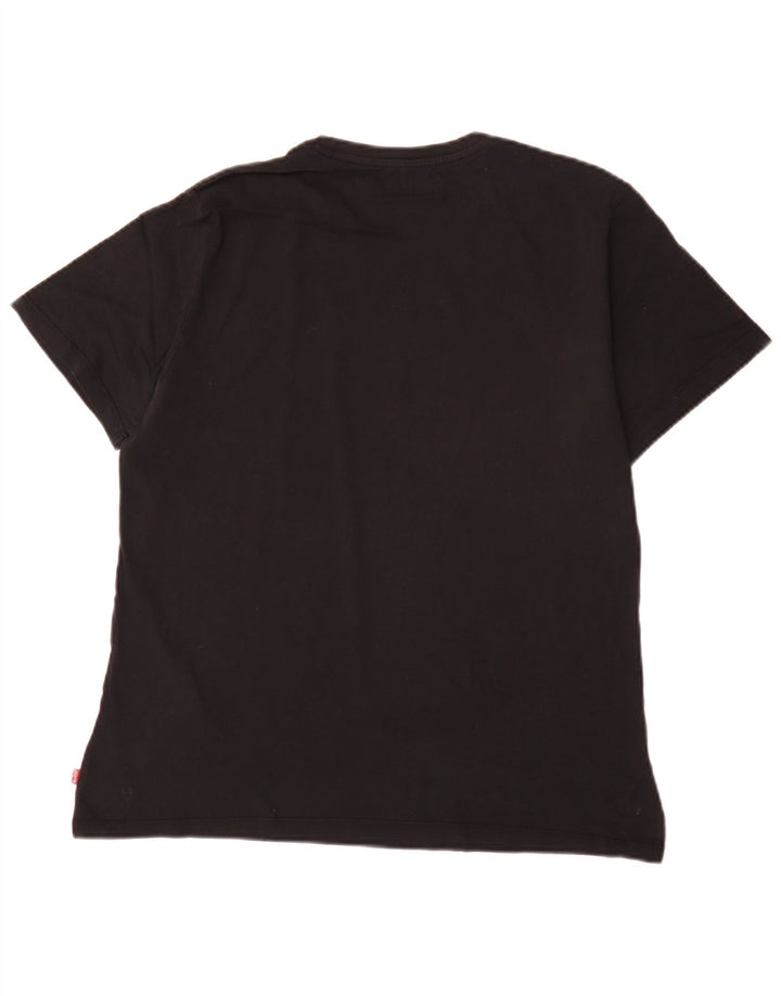 Levi's Mens Graphic T-Shirt Top Medium Black Cotton