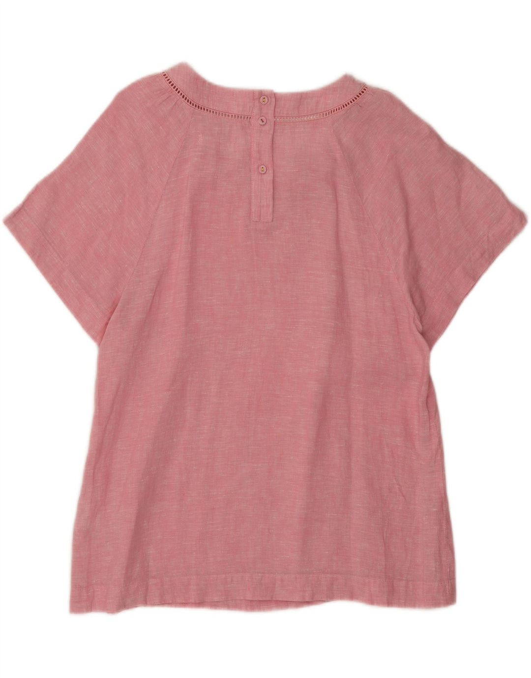 White Stuff Womens Blouse Top UK 10 Small  Pink Flecked Linen