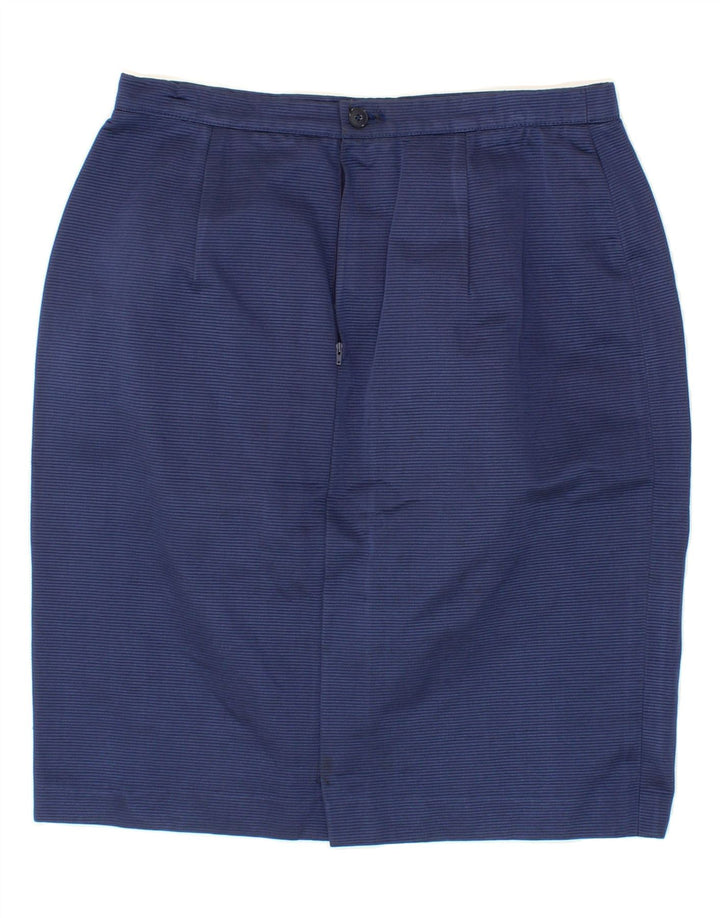 LUISA SPAGNOLI Womens Pencil Skirt IT 46 Large W30 Navy Blue Vintage Luisa Spagnoli and Second-Hand Luisa Spagnoli from Messina Hembry 