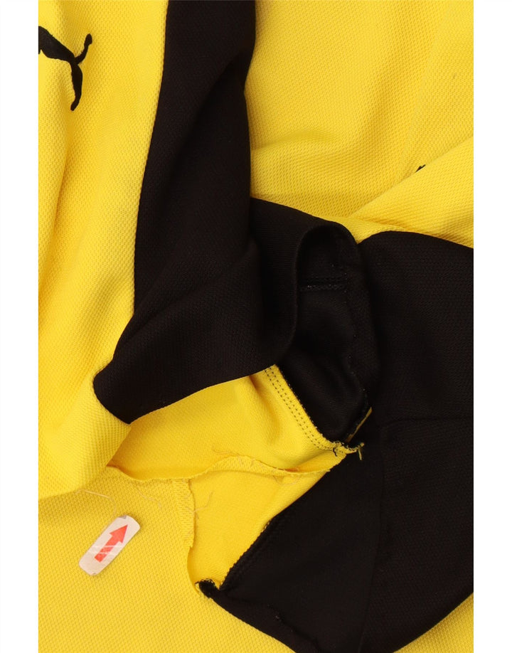 Puma Mens Graphic T-Shirt Top 2XL Yellow Colourblock