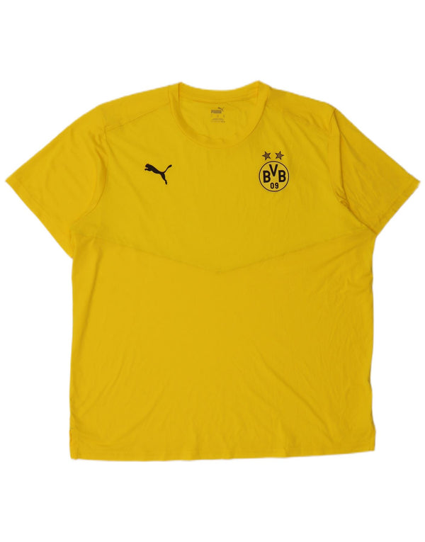 Puma Mens BVB Dortmund Graphic T-Shirt Top XL Yellow