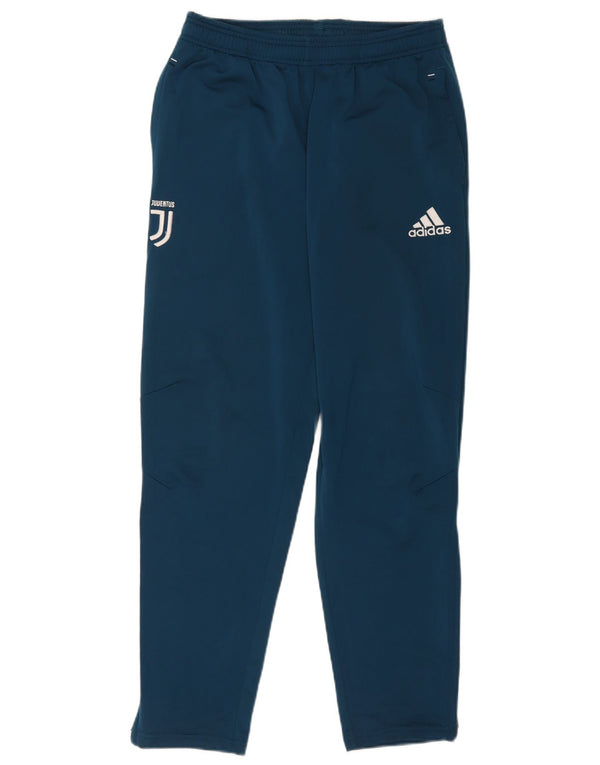 Adidas Mens Juventus Graphic Tracksuit Trousers Medium Blue Polyester