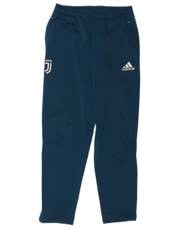 Adidas Mens Juventus Graphic Tracksuit Trousers Medium Blue Polyester