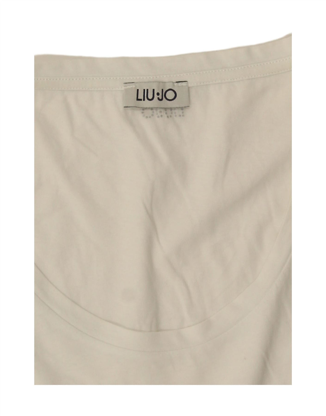 Liu Jo Womens Vest Top UK 12 Medium White Cotton