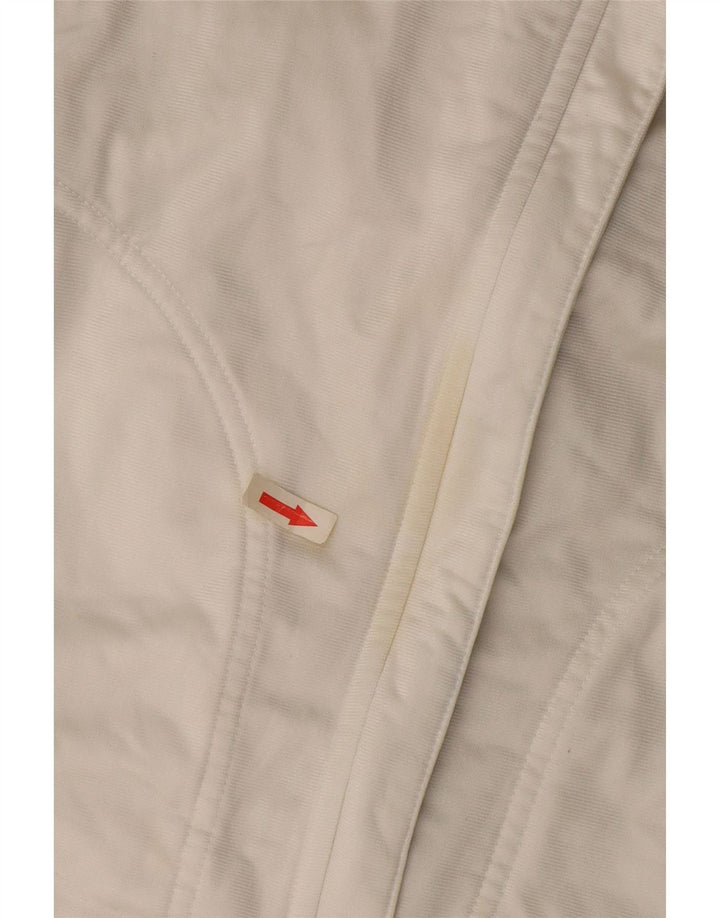 Diadora Mens Tracksuit Top Jacket UK 34 Small White Colourblock Polyester