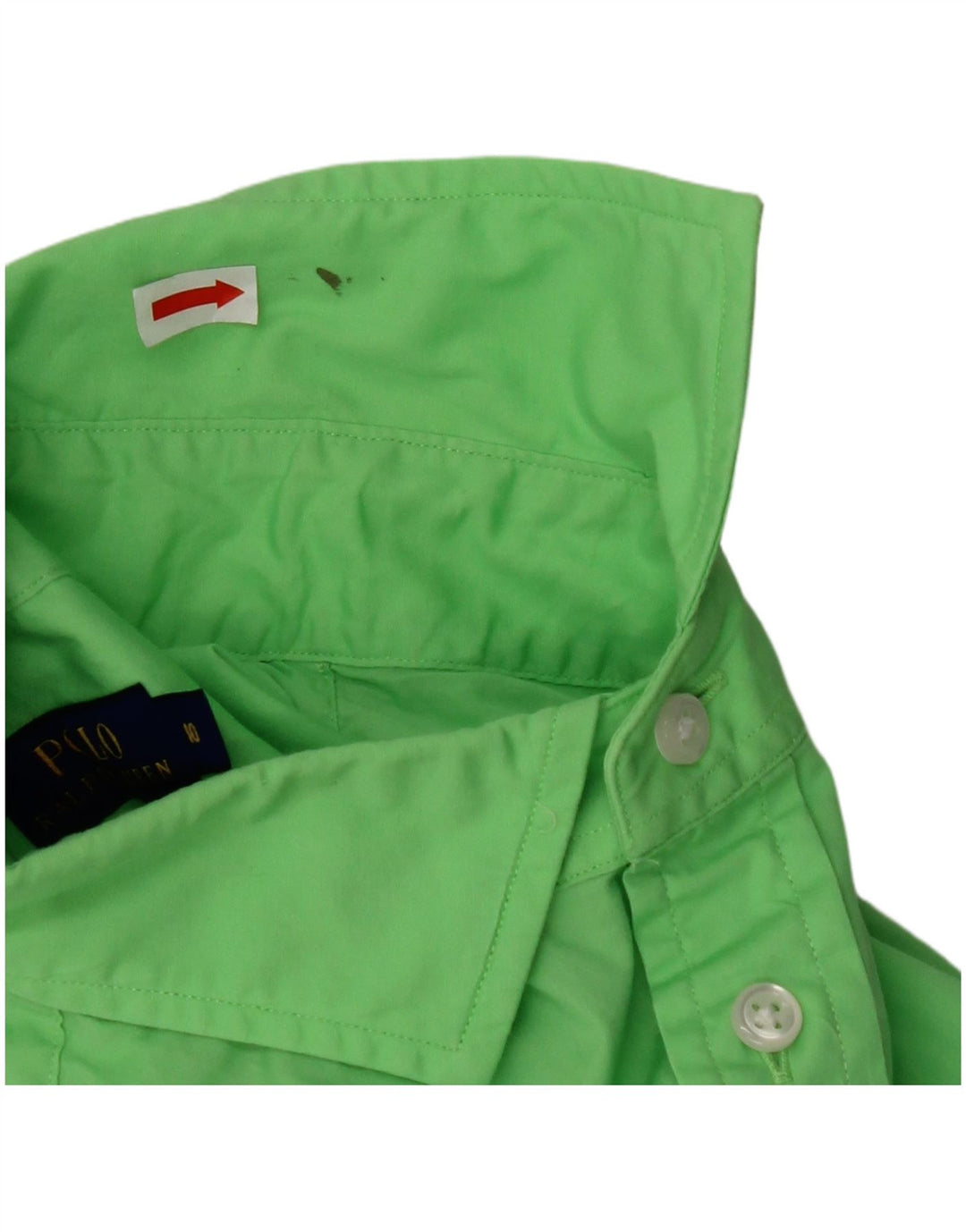 POLO RALPH LAUREN Womens Shirt US 10 Large Green Cotton