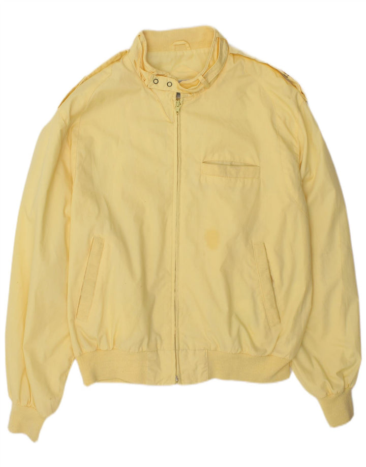 Vintage Mens Bomber Jacket UK 38 Medium Yellow