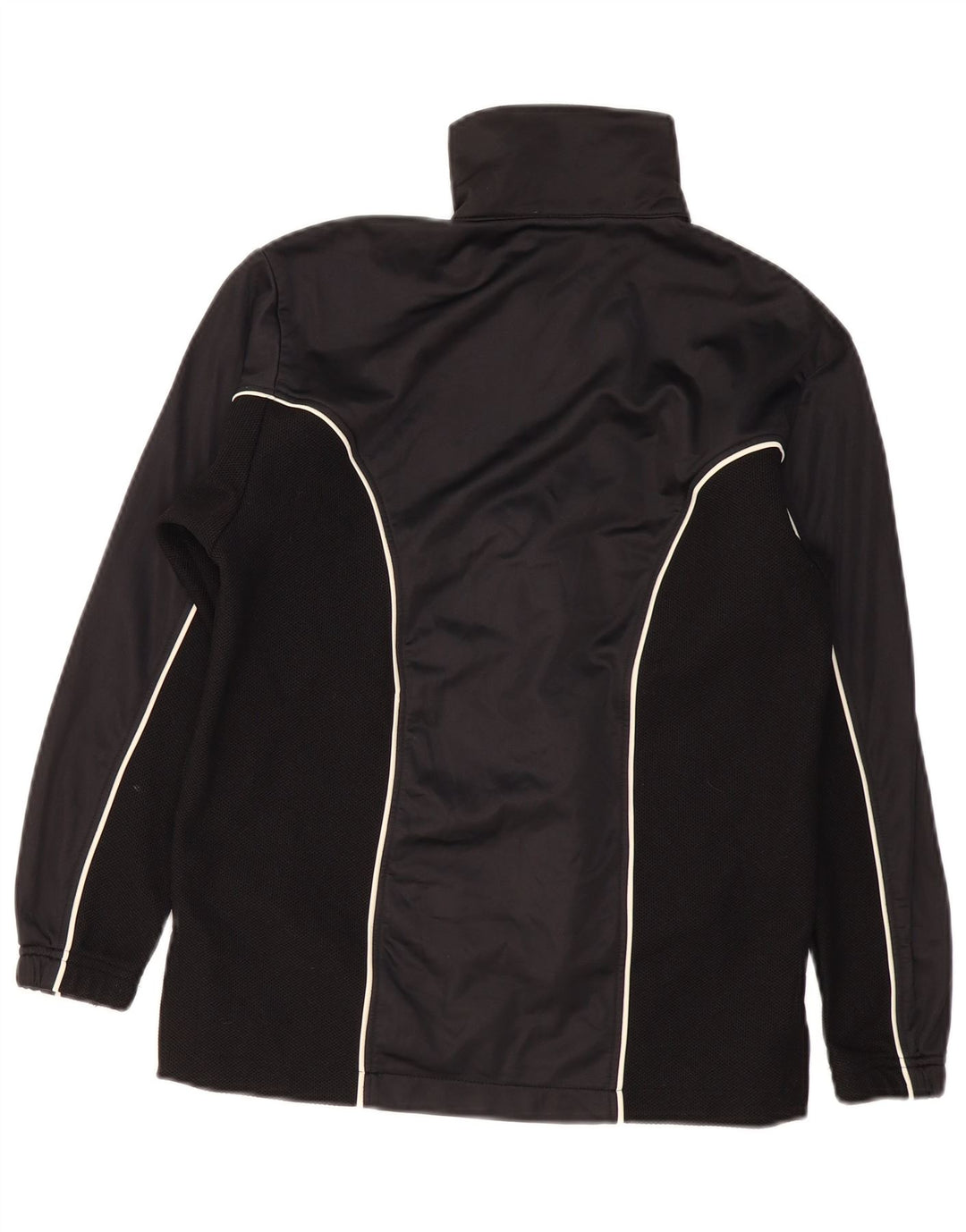 Asics Womens Tracksuit Top Jacket UK 10 Small Black