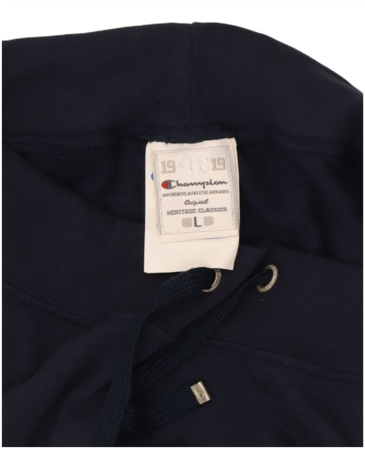 Champion Womens Heritage Classics Tracksuit Trousers UK 16 Large Navy Blue