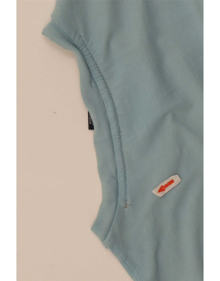Champion Mens T-Shirt Top Medium Blue Colourblock Cotton