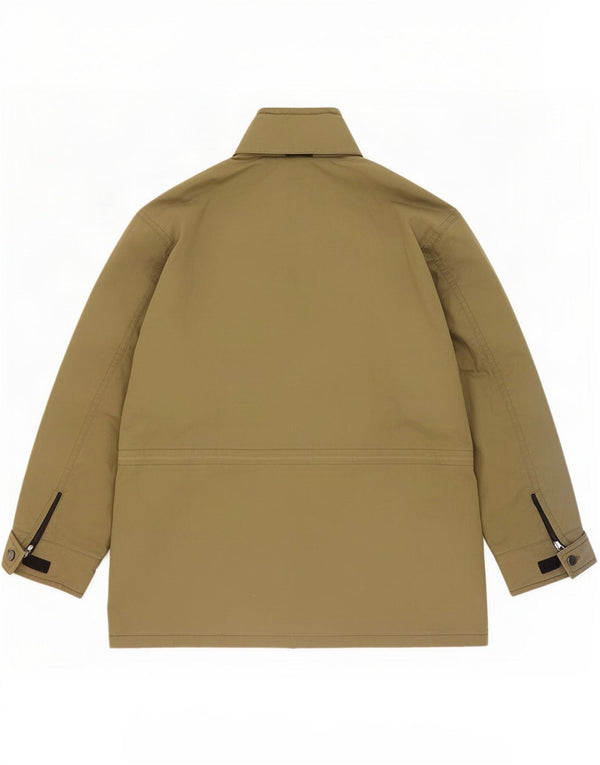 Marks & Spencer Mens Windbreaker Jacket UK 44/46 XL Khaki Cotton