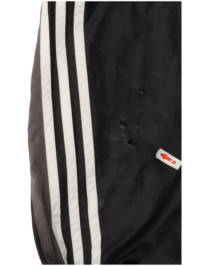 Adidas Mens Tracksuit Trousers Medium  Black Colourblock Polyester