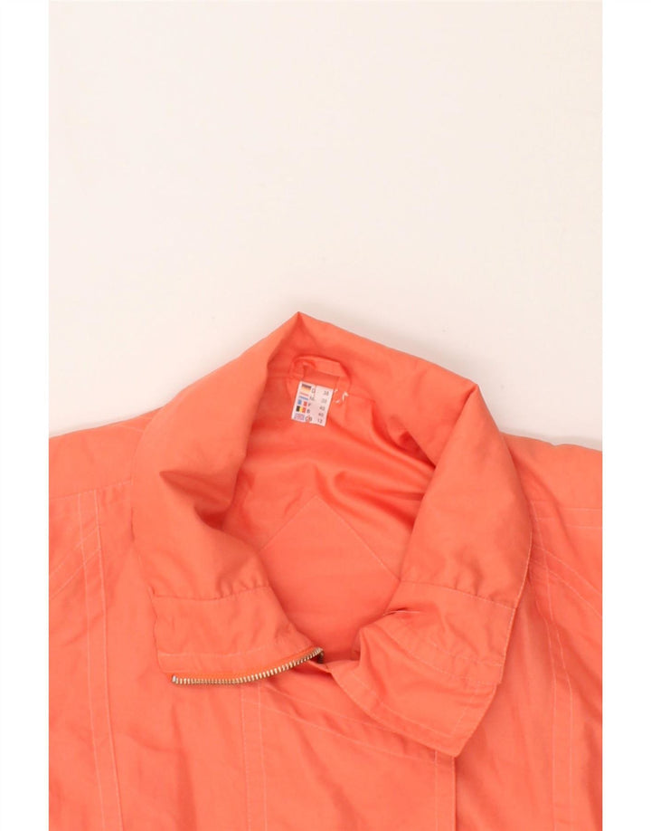 VINTAGE Womens Oversized Rain Jacket UK 12  Medium Pink Polyester | Vintage Vintage | Thrift | Second-Hand Vintage | Used Clothing | Messina Hembry 