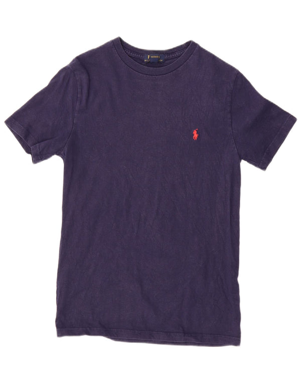 Polo Ralph Lauren Boys T-Shirt Top 14-15 Years Large Navy Blue Cotton