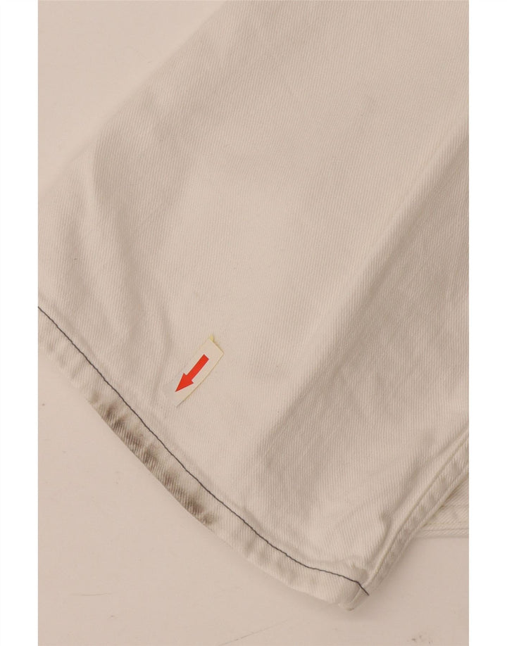 Lee Mens Knox Straight Jeans W36 L34 White Cotton