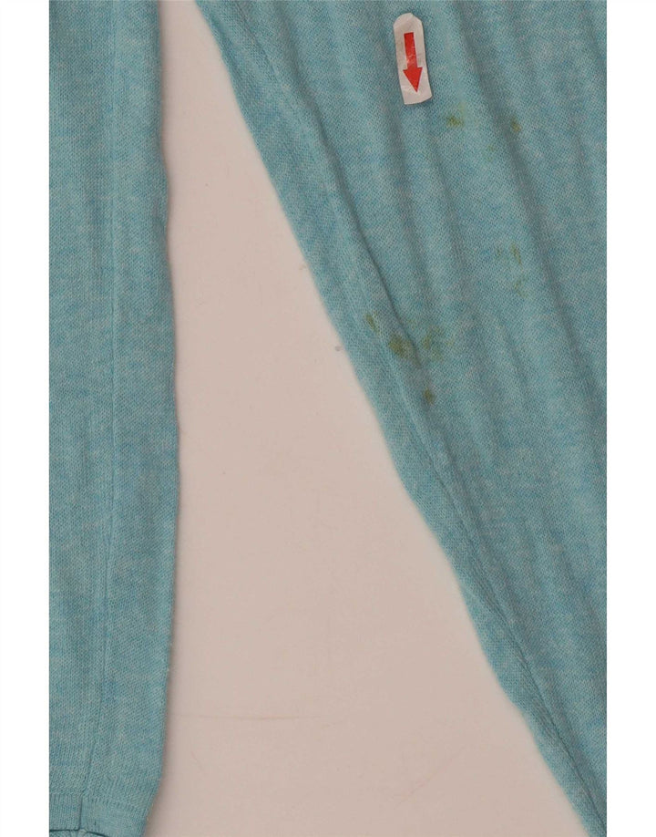 Zara Mens Top Long Sleeve XL Turquoise