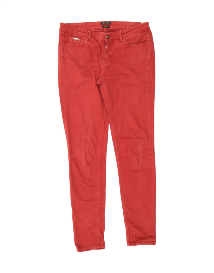 MASSIMO DUTTI Womens Slim Jeans EU 36 XS W32 L30 Red Cotton Vintage Massimo Dutti and Second-Hand Massimo Dutti from Messina Hembry 