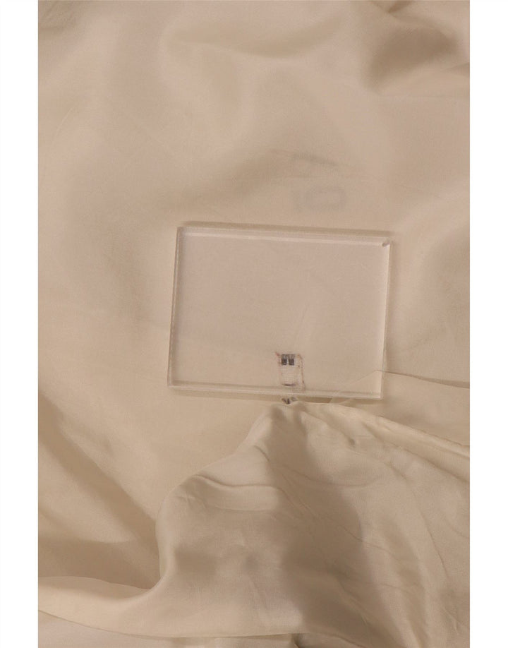 Vintage Womens Oversized Double Breasted Blazer Jacket UK 14 Medium White